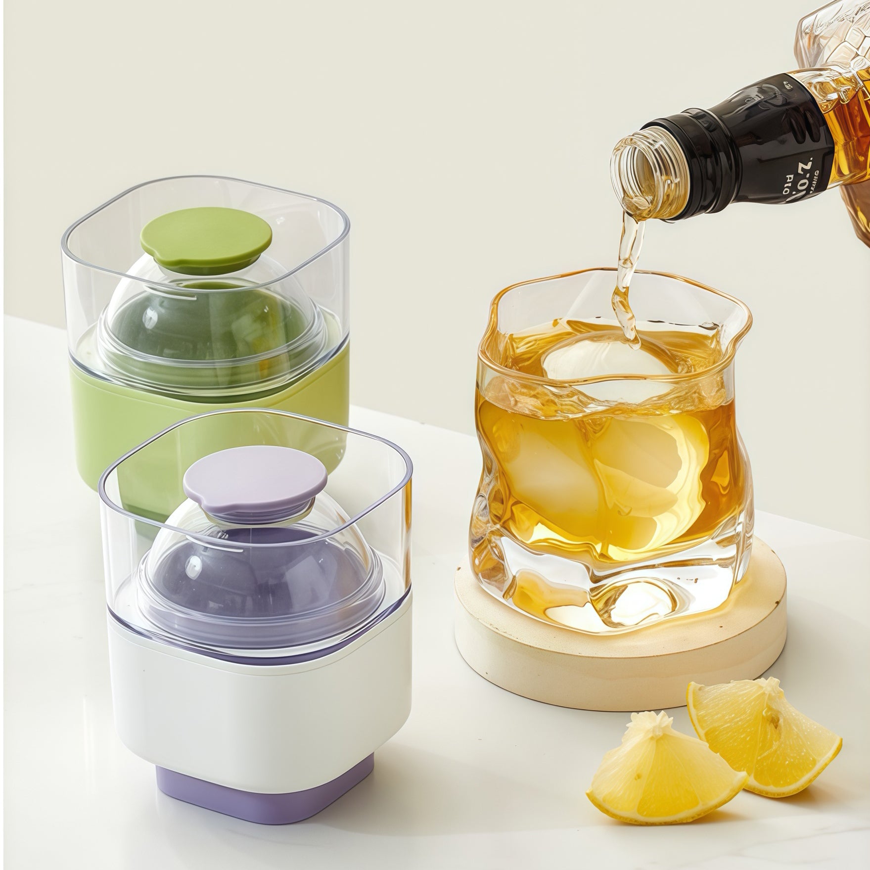 Press-to-Release Ice Ball Mold