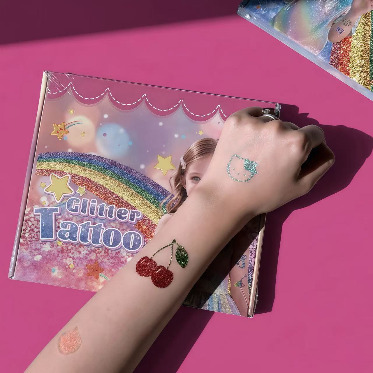 Glitter Temporary Tattoo Kit