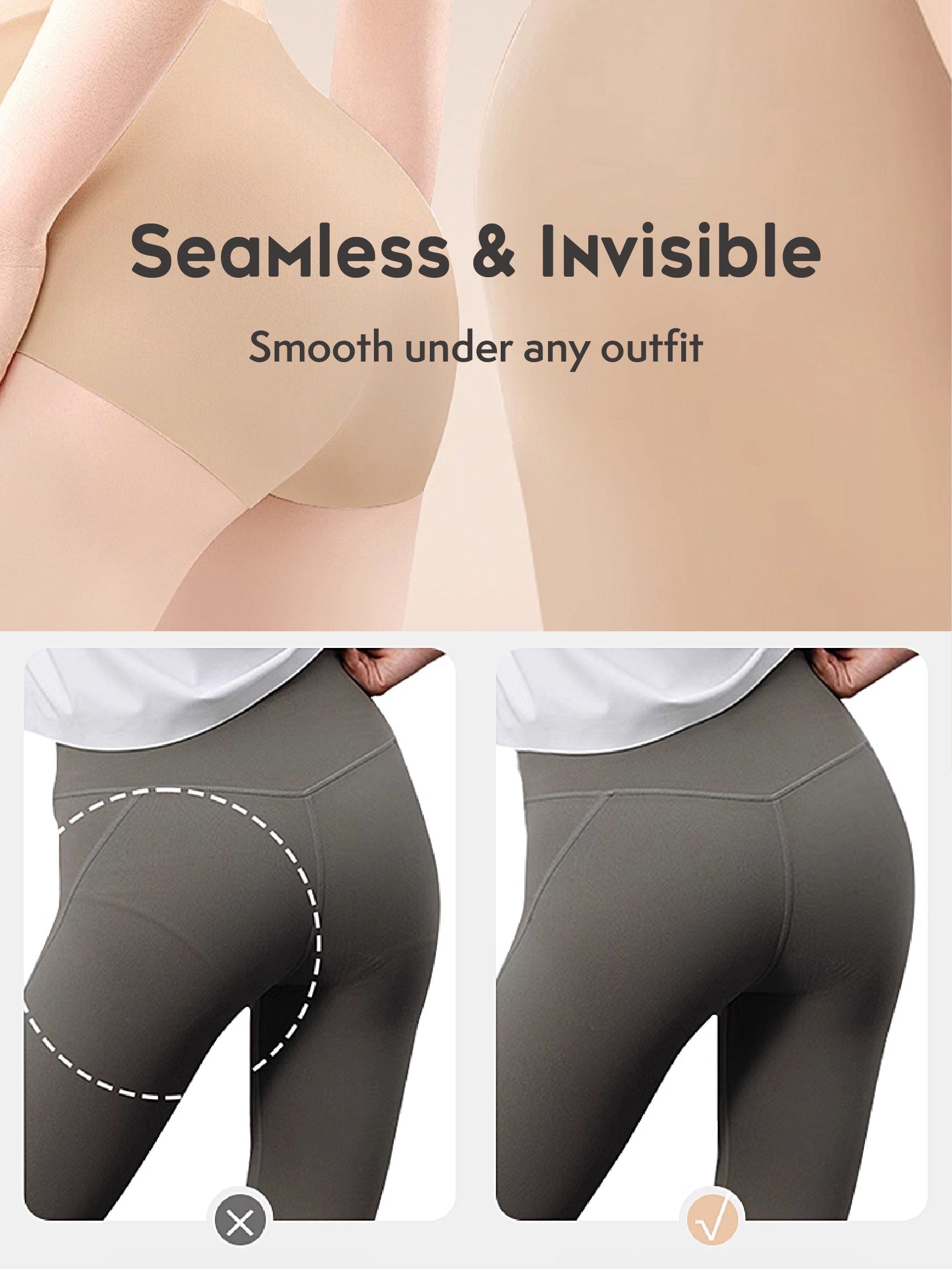 Disposable Cooling Silky Underwear for Women - Set of 3
