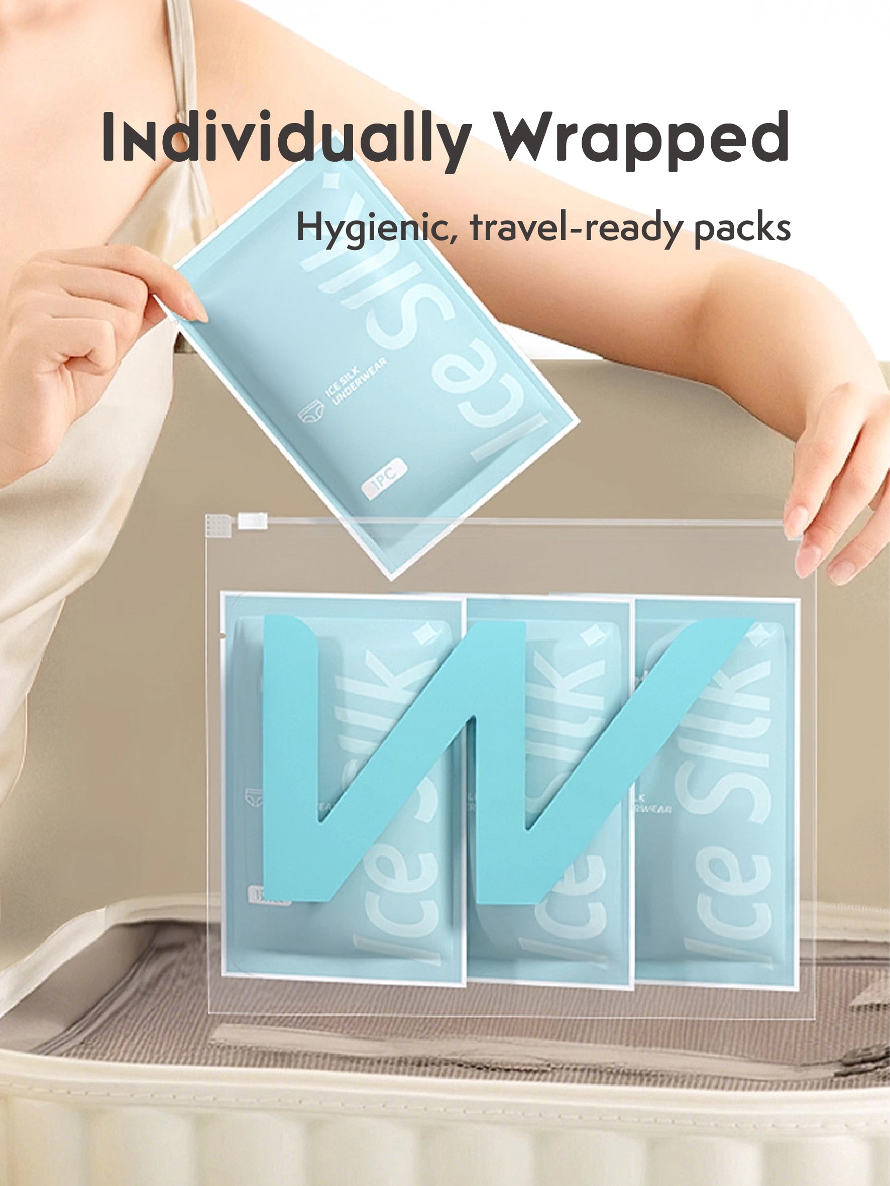 Disposable Cooling Silky Underwear for Women - Set of 3