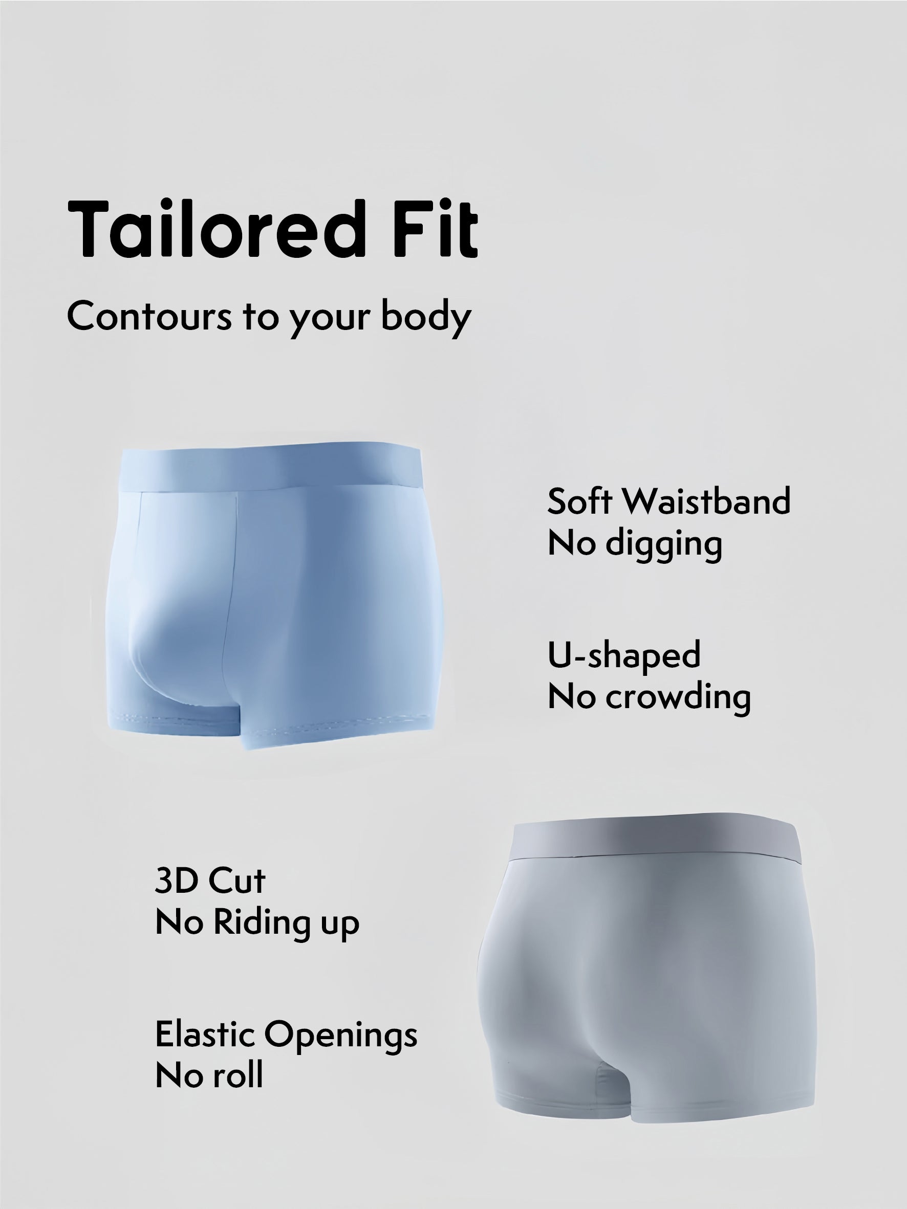 Disposable Antibacterial Underwear for Men - Set of 3