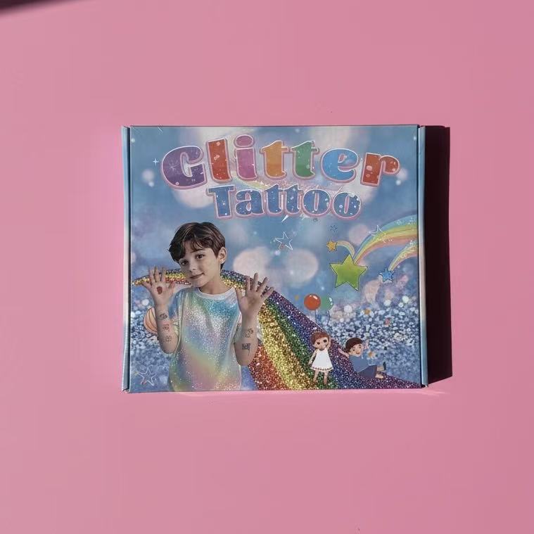 Glitter Temporary Tattoo Kit