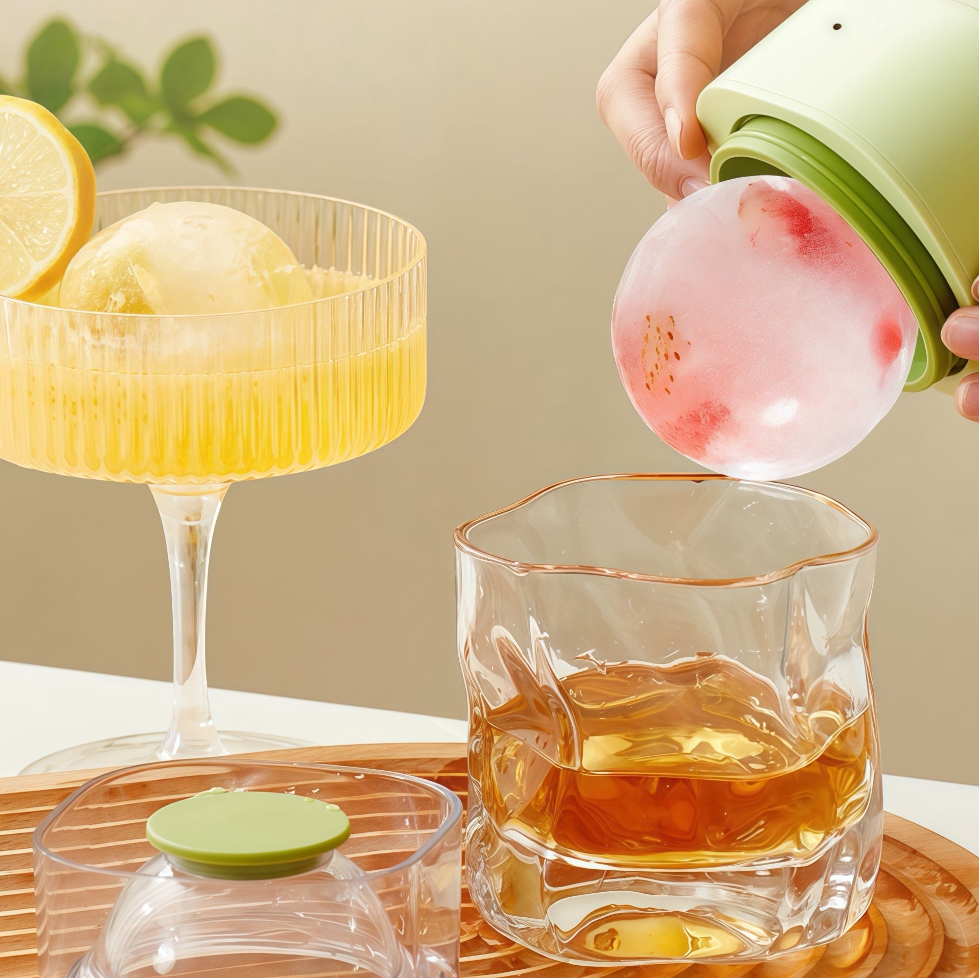 Press-to-Release Ice Ball Mold