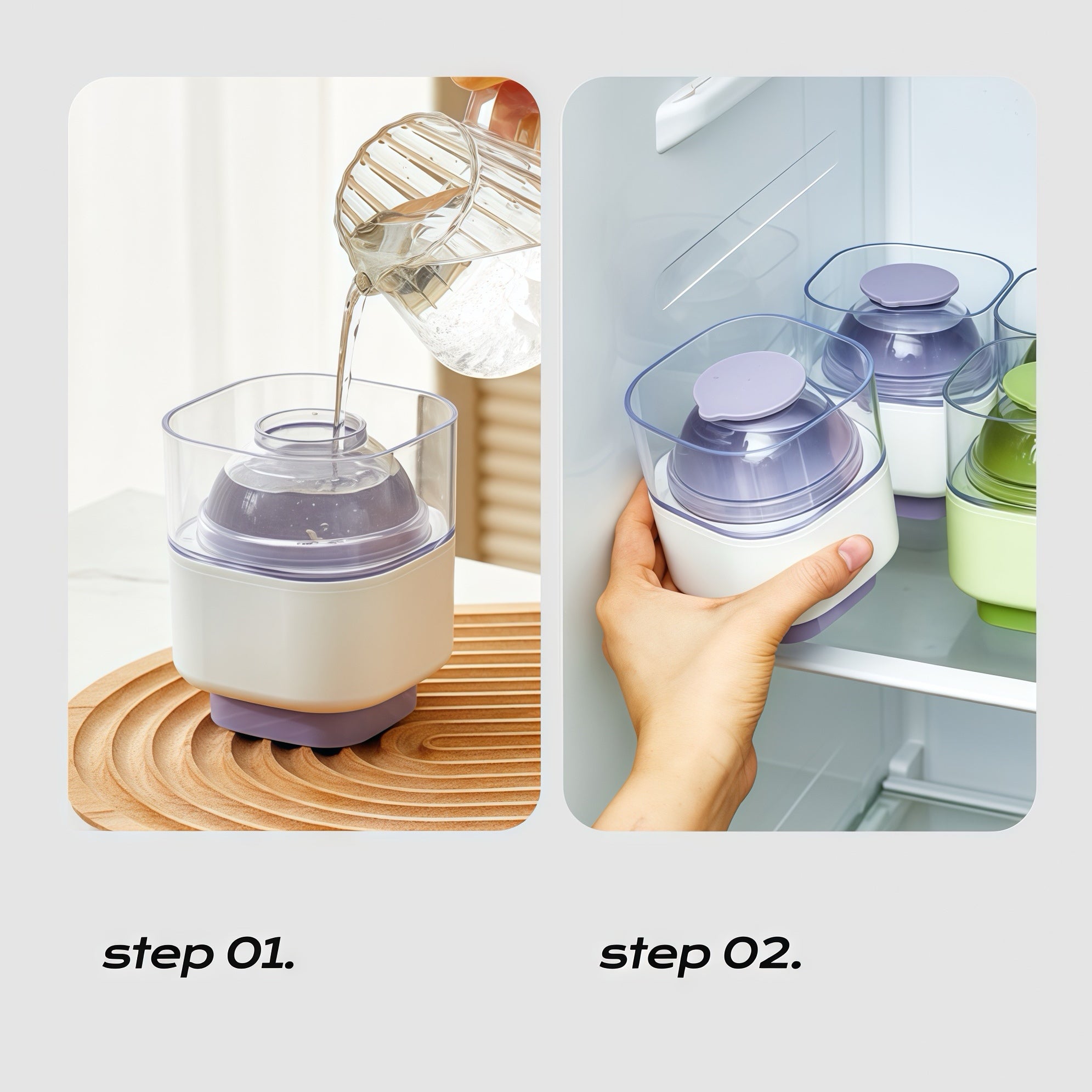 Press-to-Release Ice Ball Mold
