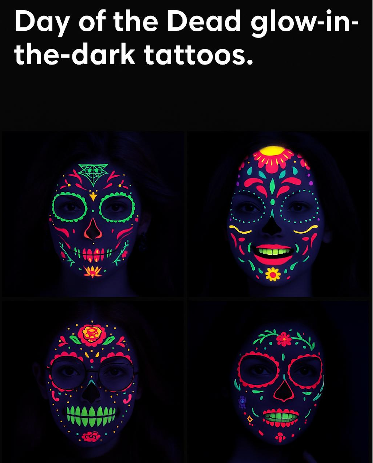 Glow-in-the-Dark Tattoo Stickers