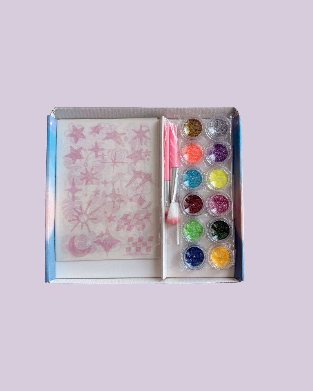 Glitter Temporary Tattoo Kit